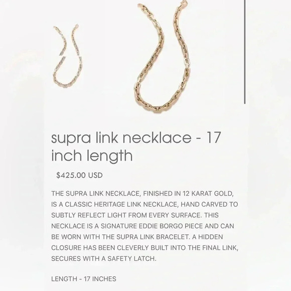 Eddie Borgo Supra Link Necklace and Earrings - Picture 2 of 6